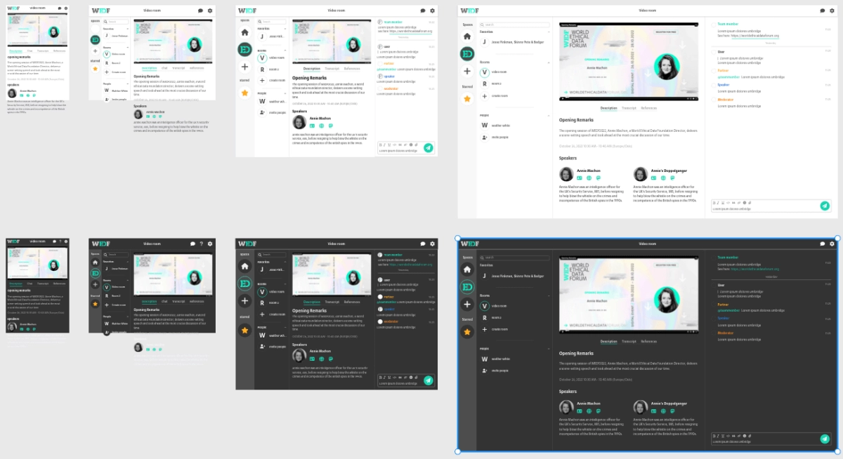 Screenshot of the new WEDF app design.